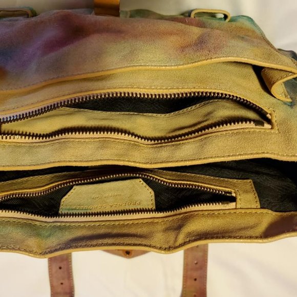 Proenza Schouler PS1 bag suede rainbow red pink green blue yellow orange purple - Picture 11 of 14